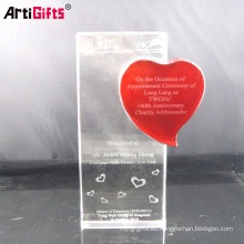 2012 hermosos artículos de regalo de cristal trofeo